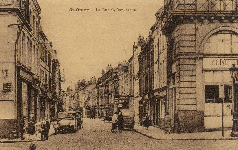 (a)- le début de la rue
