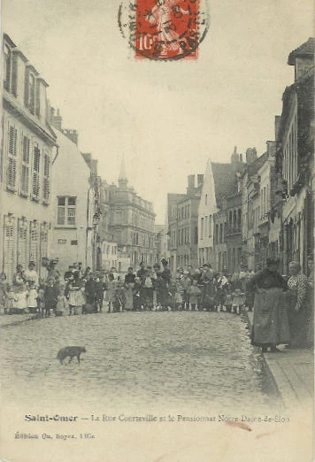 (a)- Vers le pensionat  Notre Dame de Sion